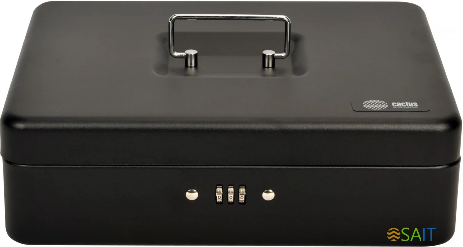 Ящик для денег без номинала Cactus CS-DCB-004 90x300x240 графитовый сталь 1.76кг