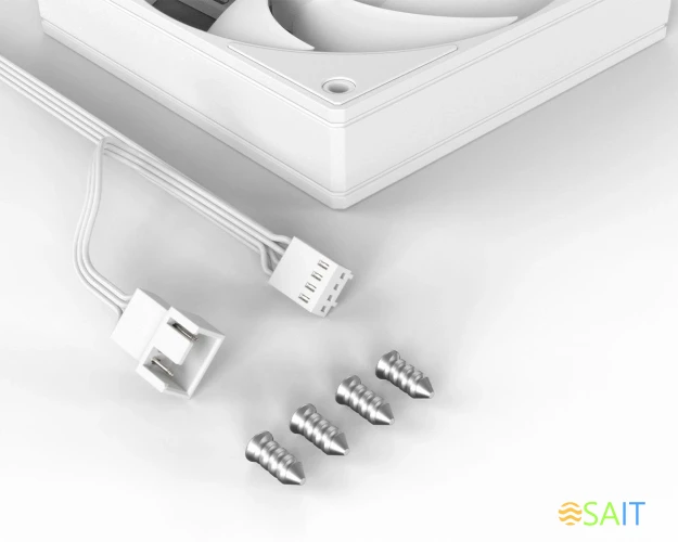 Вентилятор для корпуса ID-Cooling AS-120-W 120х120x25 белый 4-pin 27.2дБ Ret