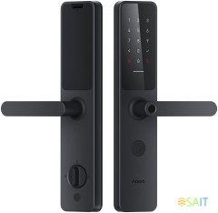 Умный замок Aqara A100 Zigbee врезной разбл.отпеч.паль. черный (ZNMS02ES)