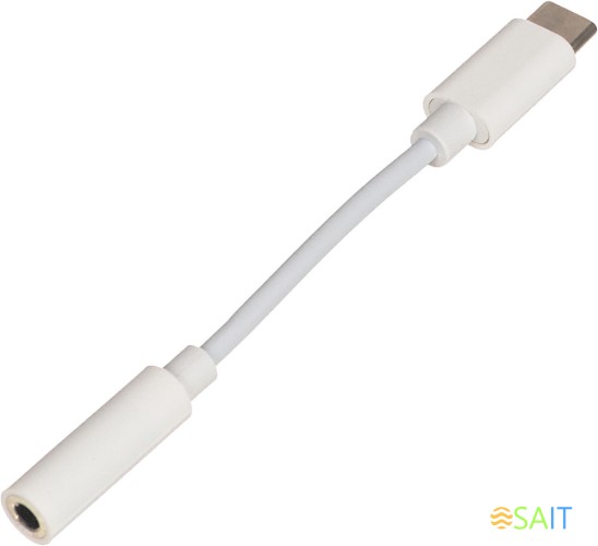 Переходник Buro BHP TPC-JCK Jack 3.5 (f)-USB Type-C (m) белый