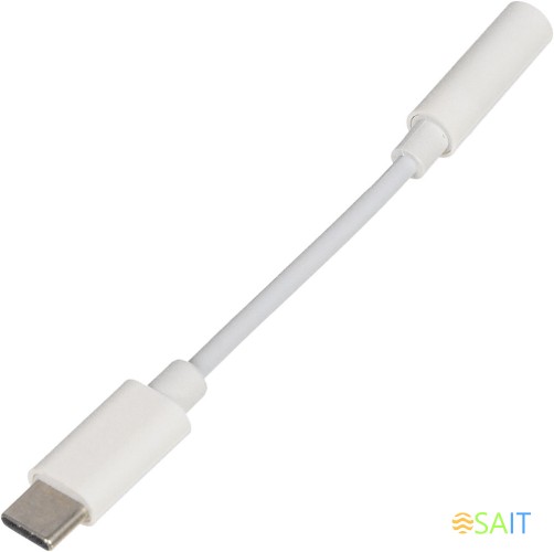 Переходник Buro BHP TPC-JCK Jack 3.5 (f)-USB Type-C (m) белый