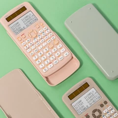 Калькулятор научный Deli ED991ES розовый 10+2-разр.
