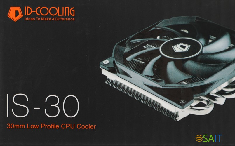 Устройство охлаждения(кулер) ID-Cooling IS-30 Soc-AM4/1151/1200/1700 черный 4-pin 17-36dB Al+Cu 100W 297gr Ret