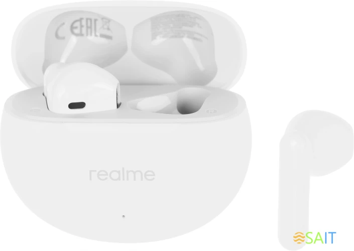 Гарнитура внутриканальные Realme Buds T01 белый беспроводные bluetooth в ушной раковине (6941764436206)