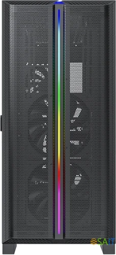 Корпус Montech Sky One Lite черный без БП ATX 5x120mm 5x140mm 2xUSB3.0 audio bott PSU