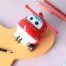 Точилка для карандашей механическая Deli EH517 Super Wings 1 отверстие пластик красный коробка