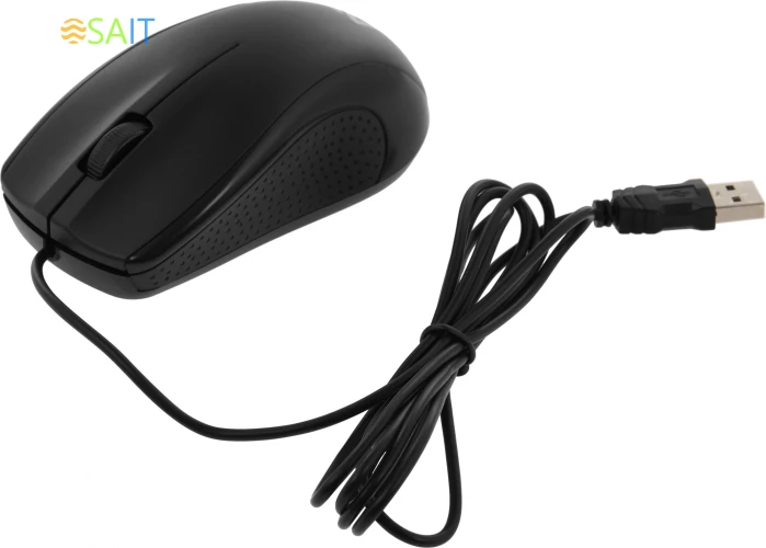 Мышь Defender MB-160 черный оптическая 1000dpi USB для ноутбука 2but (52160)