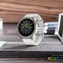 Смарт-часы Garmin Epix Gen 2 Sapphire 33.02мм 1.3" AMOLED корп.титан рем.белый (010-02582-21)