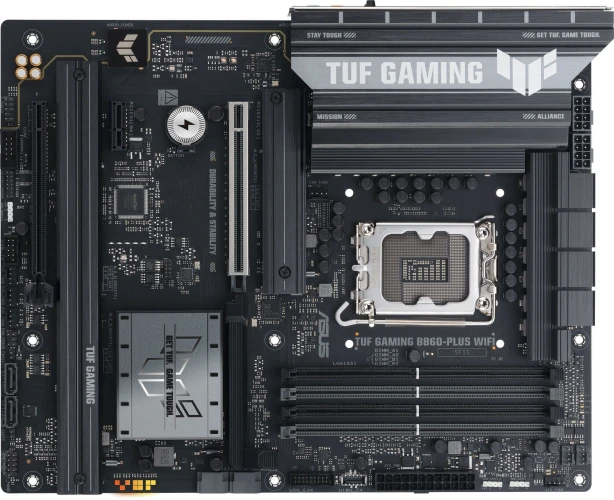 Материнская плата Asus TUF GAMING B860-PLUS WIFI Soc-1851 Intel B860 4xDDR5 ATX AC`97 8ch(7.1) 2.5Gg RAID+HDMI+DP