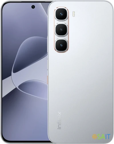 Смартфон Infinix X6886 Hot 60 Pro + 256Gb 8Gb серебристый титан моноблок 3G 4G 6.78" 1220x2712 Android 15 50Mpix 802.11 a/b/g/n/ac NFC GPS Protect