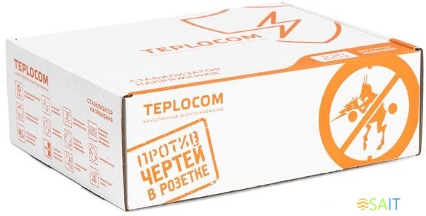 Стабилизатор напряжения Бастион Teplocom ST-222/500-И 150Вт 200ВА серебристый