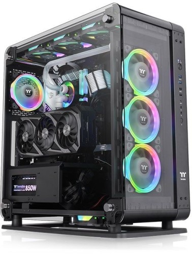 Корпус Thermaltake Core P6 TG черный без БП ATX 13x120mm 8x140mm 2xUSB2.0 2xUSB3.0 audio bott PSU