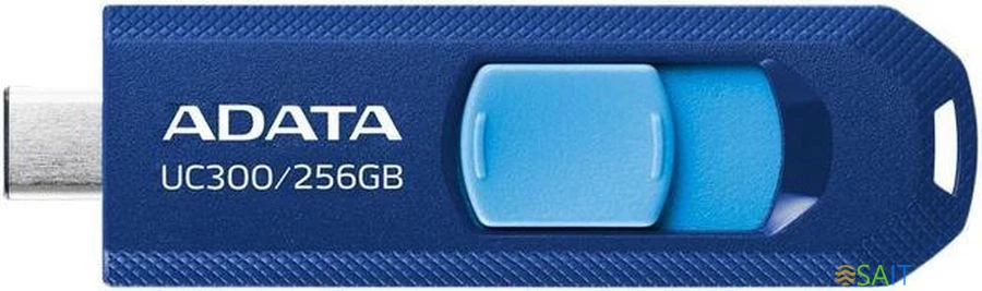 Флеш Диск A-Data 256GB Type-C UC300 ACHO-UC300-256G-RNB/BU USB3.2 синий/голубой