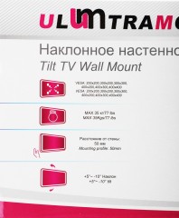 Кронштейн для телевизора Ultramounts UM833T черный 32"-55" макс.35кг настенный наклон