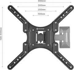 Кронштейн для телевизора Onkron M2 черный 26"-65" макс.35кг настенный поворот и наклон