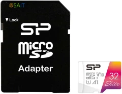 Флеш карта microSDHC 32GB Silicon Power SP032GBSTHBV1V20SP Elite + adapter