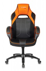 Кресло игровое Zombie VIKING 2 AERO черный/оранжевый эко.кожа/ткань крестов. пластик