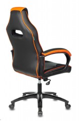 Кресло игровое Zombie VIKING 2 AERO черный/оранжевый эко.кожа/ткань крестов. пластик