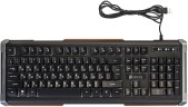 Клавиатура Оклик 717G BLACK DEATH черный/серый USB Multimedia for gamer LED (476395)