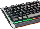 Клавиатура Оклик 717G BLACK DEATH черный/серый USB Multimedia for gamer LED (476395)