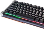Клавиатура Оклик 717G BLACK DEATH черный/серый USB Multimedia for gamer LED (476395)