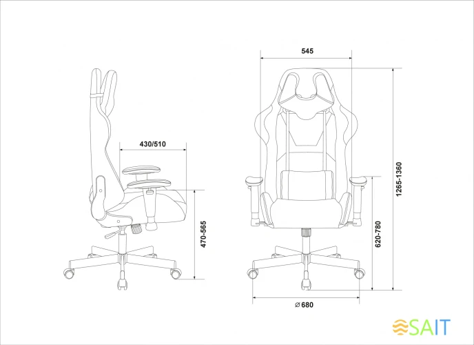 Кресло игровое Zombie VIKING KNIGHT Fabric песочный Light-21 с подголов. крестов. металл