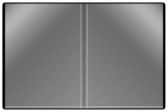 Папка с 20 прозр.вклад. Silwerhof Perlen 292921-74 A4 0.8мм карман синий металлик