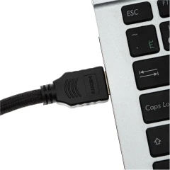 Кабель аудио-видео Cactus CS-HDMI.2-1.5 HDMI (m)/HDMI (m) 1.5м. позолоч.конт. черный