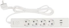 Сетевой удлинитель Powercube PC-6-2M 1.9м (4 розетки) белый (коробка)