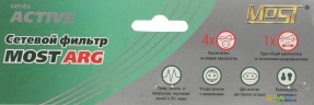 Сетевой фильтр Most ARG 3м (6 розеток) черный (пакет ПЭ)