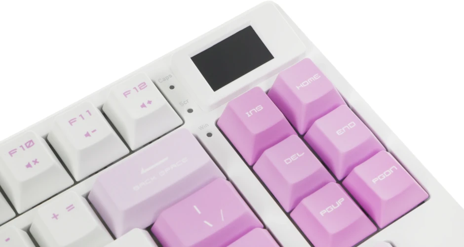 Клавиатура MSI Forge GK600 механическая белый/фиолетовый USB беспроводная BT/Radio Multimedia for gamer LED (S11-43RUQ01-HH9) кабель 1.8м