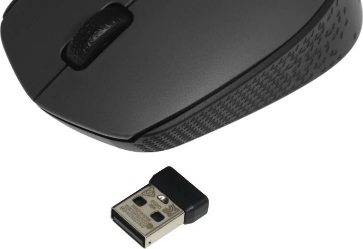 Мышь Logitech M170 серый/черный оптическая 1000dpi беспров. USB 2but (910-004646)