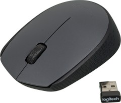 Мышь Logitech M170 серый/черный оптическая 1000dpi беспров. USB 2but (910-004646)