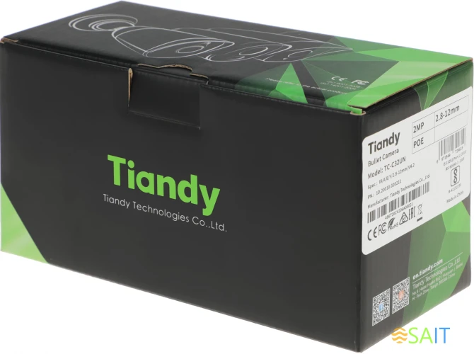 Камера видеонаблюдения IP Tiandy Lite TC-C32UN I8/A/E/Y/2.8-12/V4.2 2.8-12мм цв. корп.:белый (TC-C32UN I8/A/E/Y/V4.2)