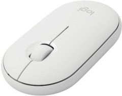 Мышь Logitech Pebble M350 белый оптическая 1000dpi беспров. BT/Radio USB 2but (910-005541)