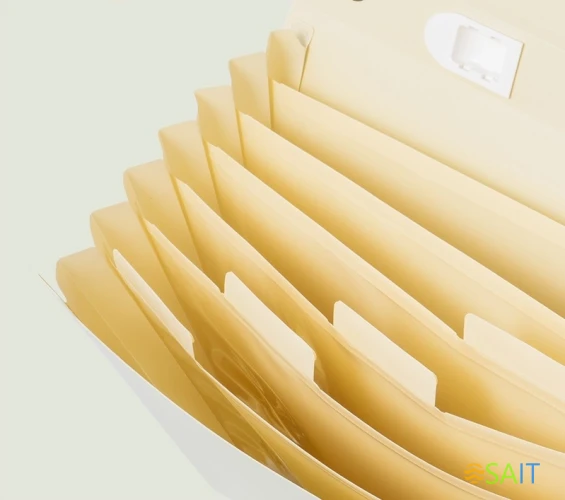 Папка-портфель Deli Colorful EF612 7 отдел. A4 полипропилен ассорти