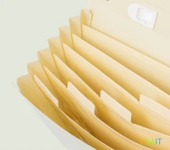 Папка-портфель Deli Colorful EF612 7 отдел. A4 полипропилен ассорти