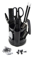 Настольный набор Silwerhof (14 предметов) пластик черный