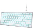 Клавиатура A4Tech Fstyler FX61 белый USB slim LED (FX61 WHITE)
