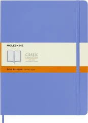 Блокнот Moleskine CLASSIC SOFT QP621B42 XLarge 190х250мм 192стр. линейка мягкая обложка голубая гортензия