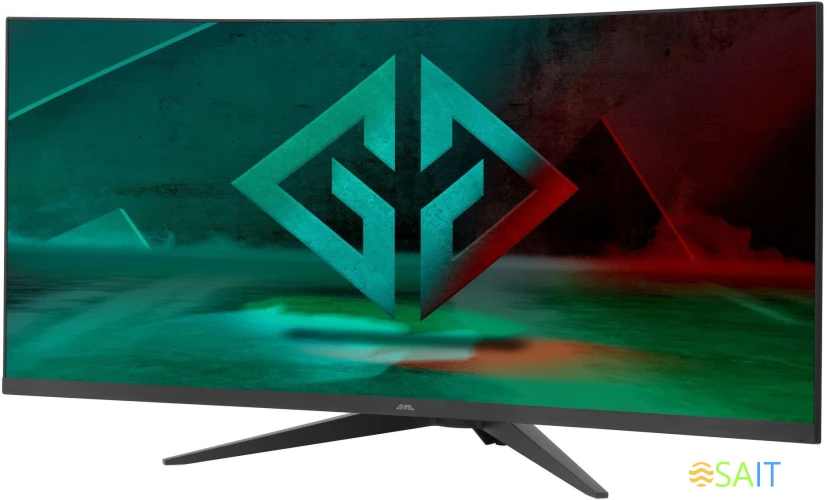 Монитор GMNG 34" Gaming GM-34C11W черный VA LED 2ms 21:9 HDMI M/M матовая HAS Piv 4000:1 300cd 178гр/178гр 3440x1440 165Hz G-Sync FreeSync DP 2K 8.57кг