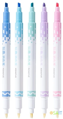 Набор текстовыделителей Deli SK216 скошенный пиш. наконечник 5цв. ассорти коробка картонная (5шт.)