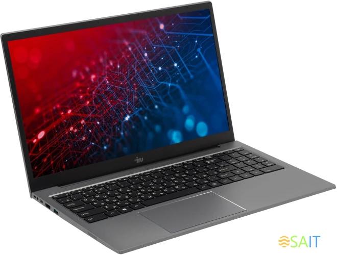 Ноутбук IRU Planio 15INPR N-series N100 16Gb SSD512Gb Intel UHD Graphics 15.6" IPS FHD (1920x1080) без ОС grey WiFi BT Cam 5000mAh (2081105)