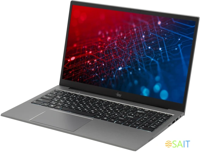 Ноутбук IRU Planio 15INPR N-series N100 16Gb SSD512Gb Intel UHD Graphics 15.6" IPS FHD (1920x1080) без ОС grey WiFi BT Cam 5000mAh (2081105)