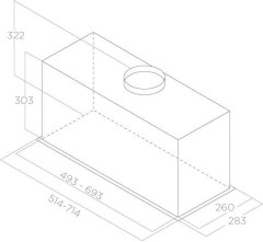 Встраиваемая вытяжка ELICA ELICA LANE SENSOR @ IX/A/52-PRF0188199A