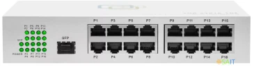 Коммутатор SNR SNR-S1916-1GS (L2) 16x100Мбит/с 1SFP неуправляемый