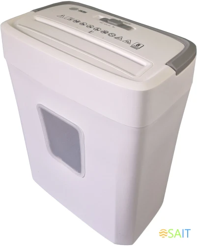 Шредер Cactus CS-SH-C5 белый (секр.P-4) фрагменты 10лист. 21лтр. скрепки скобы пл.карты