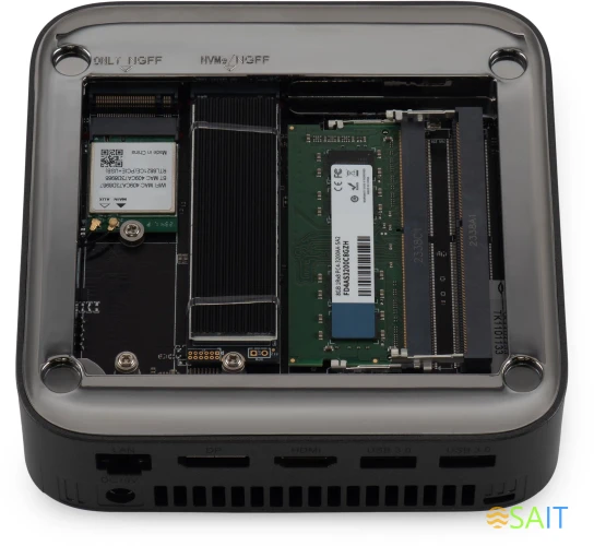 Неттоп IRU 310TLCN i3 1115G4 (3) 8Gb SSD256Gb UHDG Windows 11 Professional GbitEth WiFi BT черный (1975168)