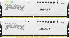 Память DDR5 2x16GB 5600MHz Kingston KF556C36BWEK2-32 Fury Beast White Expo RTL Gaming PC5-44800 CL36 DIMM 288-pin 1.25В kit single rank с радиатором Ret