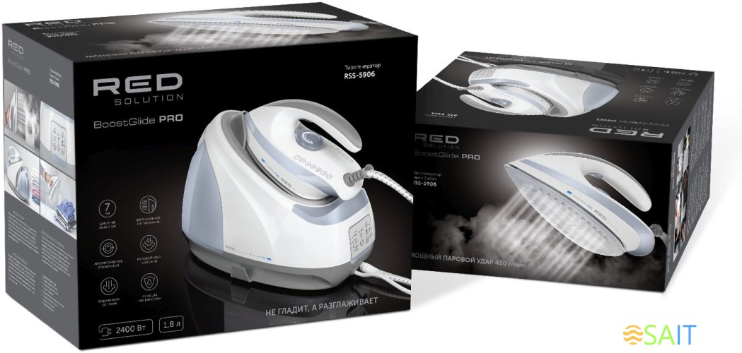 Парогенератор Red Solution RSS-5906 2400Вт белый/голубой